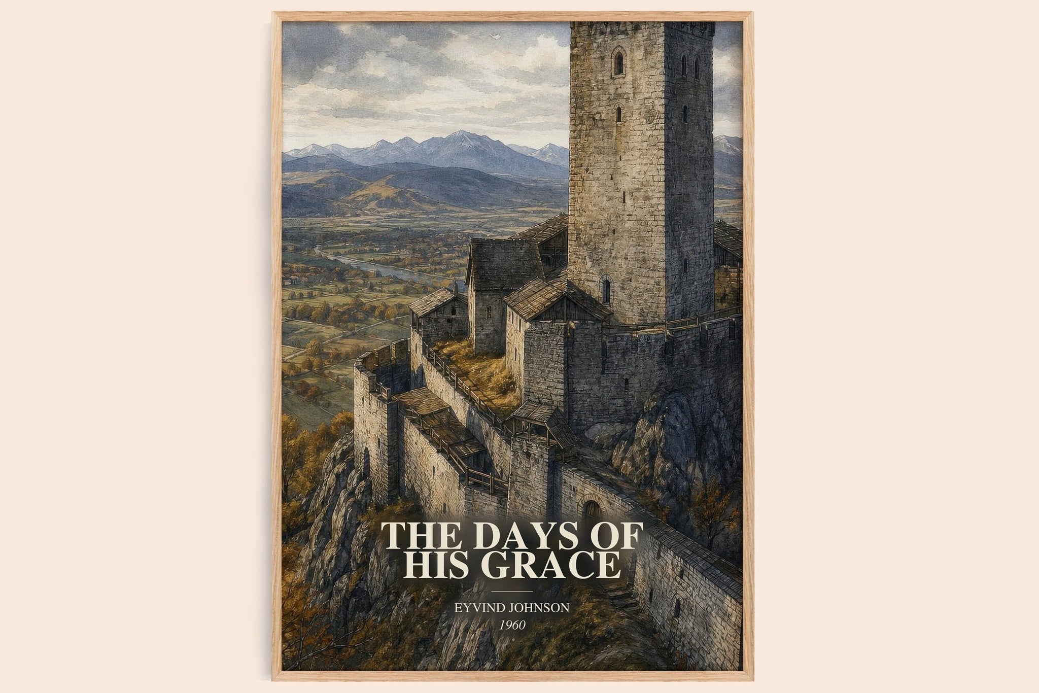 The Days of His Grace Book Watercolour Illustration by Eyvind Johnson