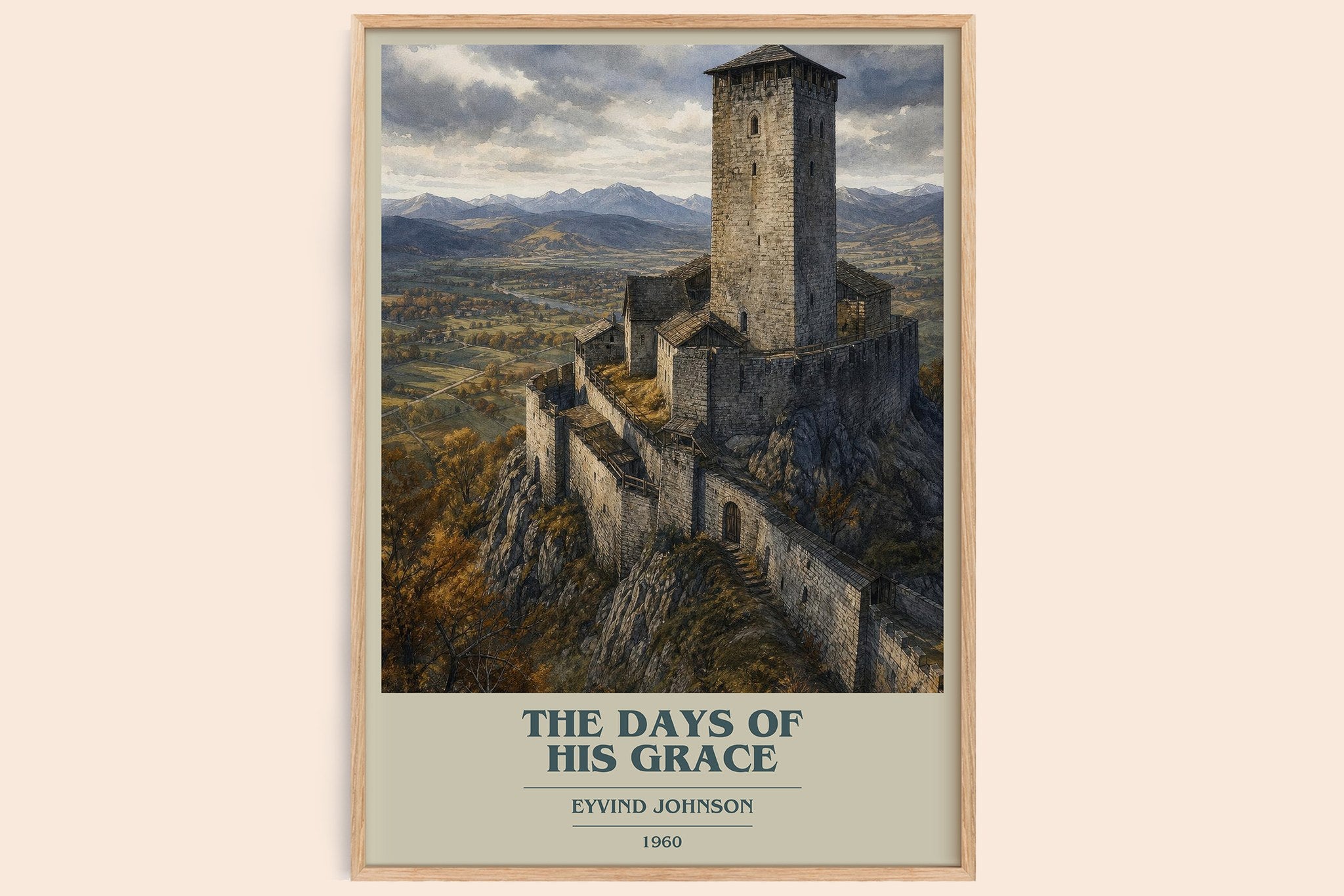 The Days of His Grace Book Cover Poster by Eyvind Johnson