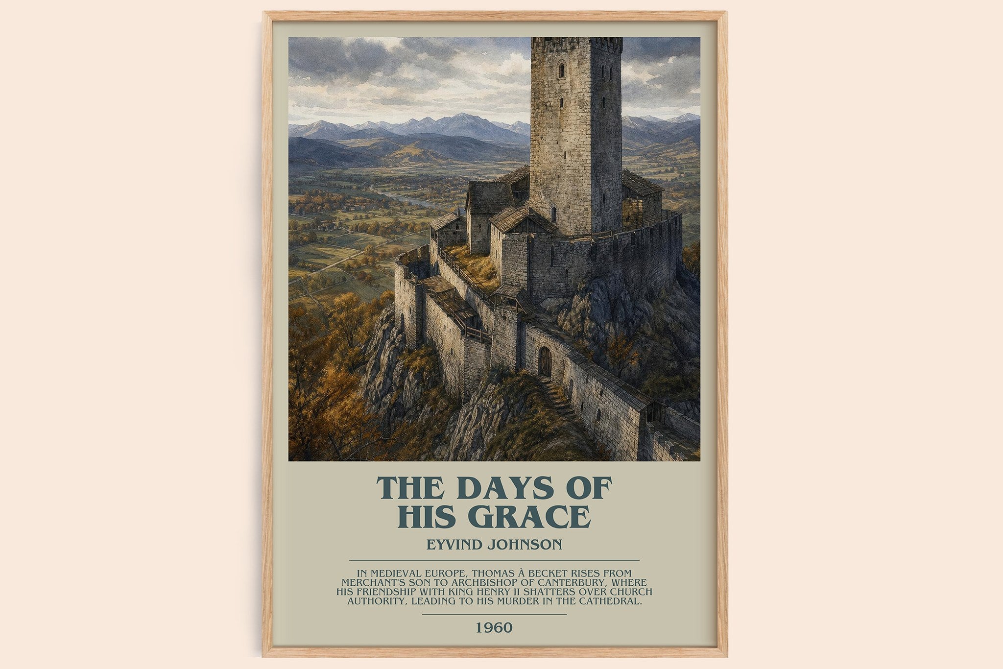 The Days of His Grace Bookish Wall Art by Eyvind Johnson