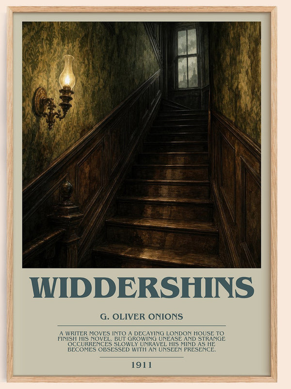 Widdershins Bookish Wall Art by G. Oliver Onions – framed poster
