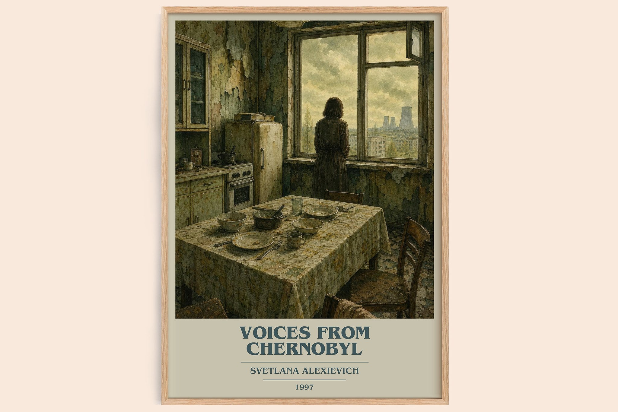 Voices from Chernobyl Book Cover Poster by Svetlana Alexievich