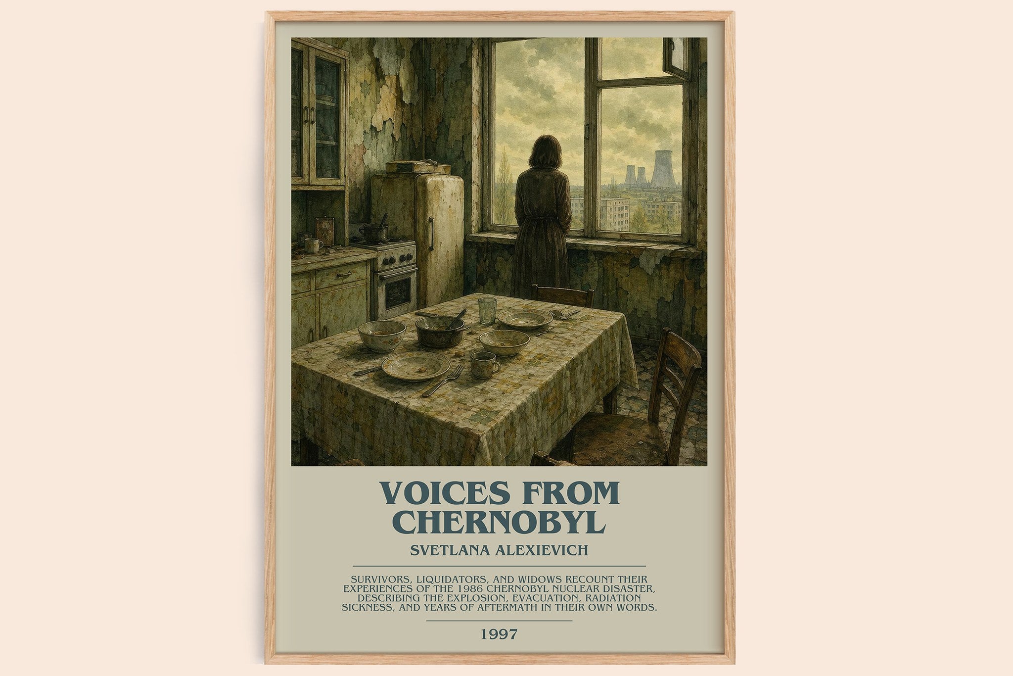 Voices from Chernobyl Bookish Wall Art by Svetlana Alexievich