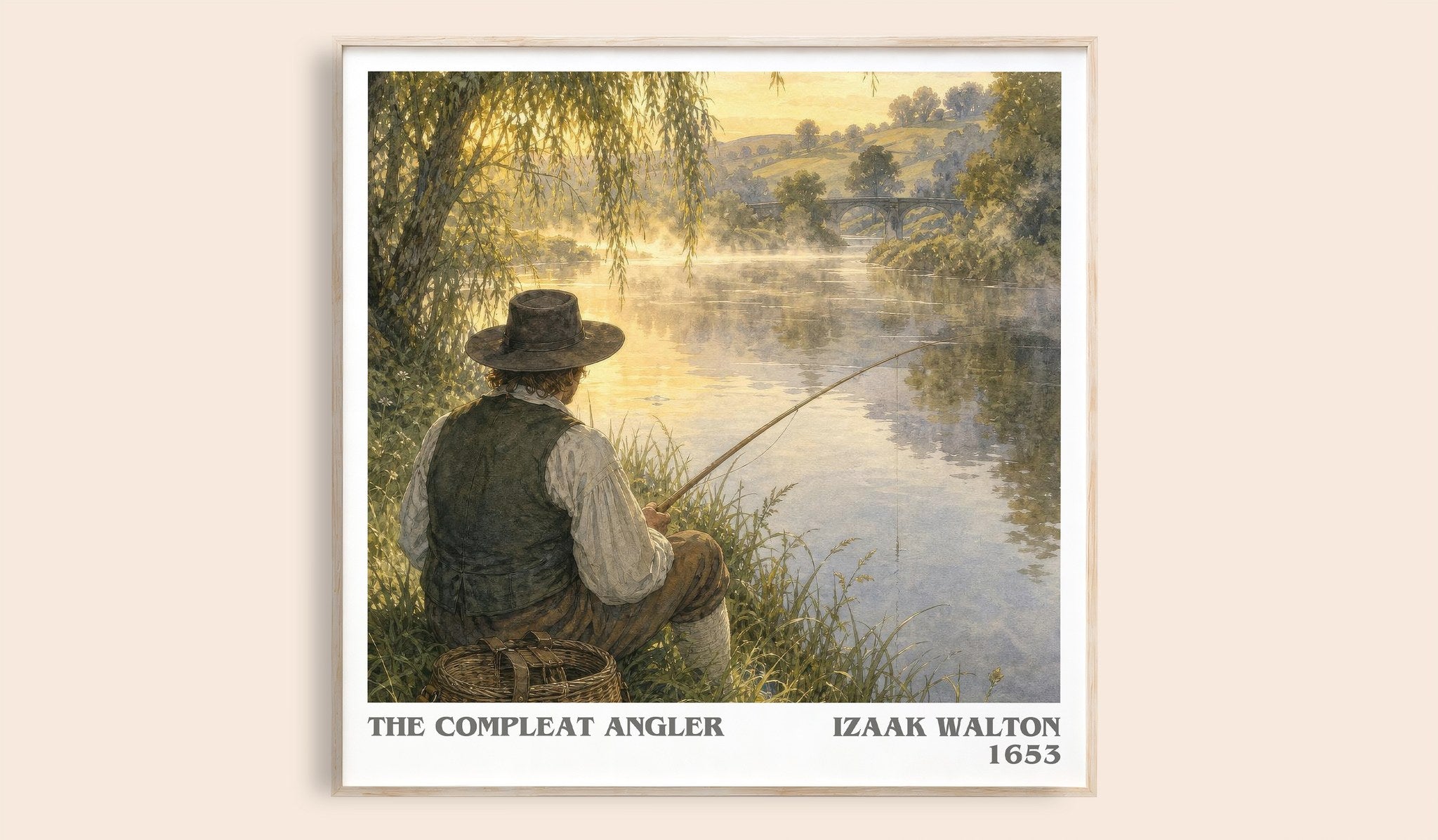 The Compleat Angler Literary Art Print by Izaak Walton