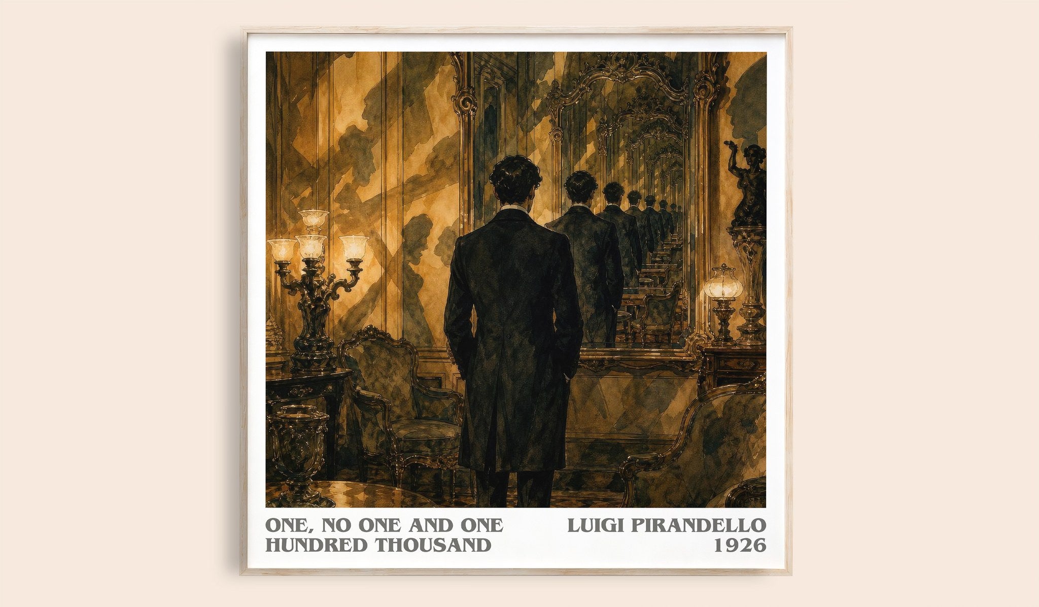 One, No One and One Hundred Thousand Literary Art Print by Luigi Pirandello