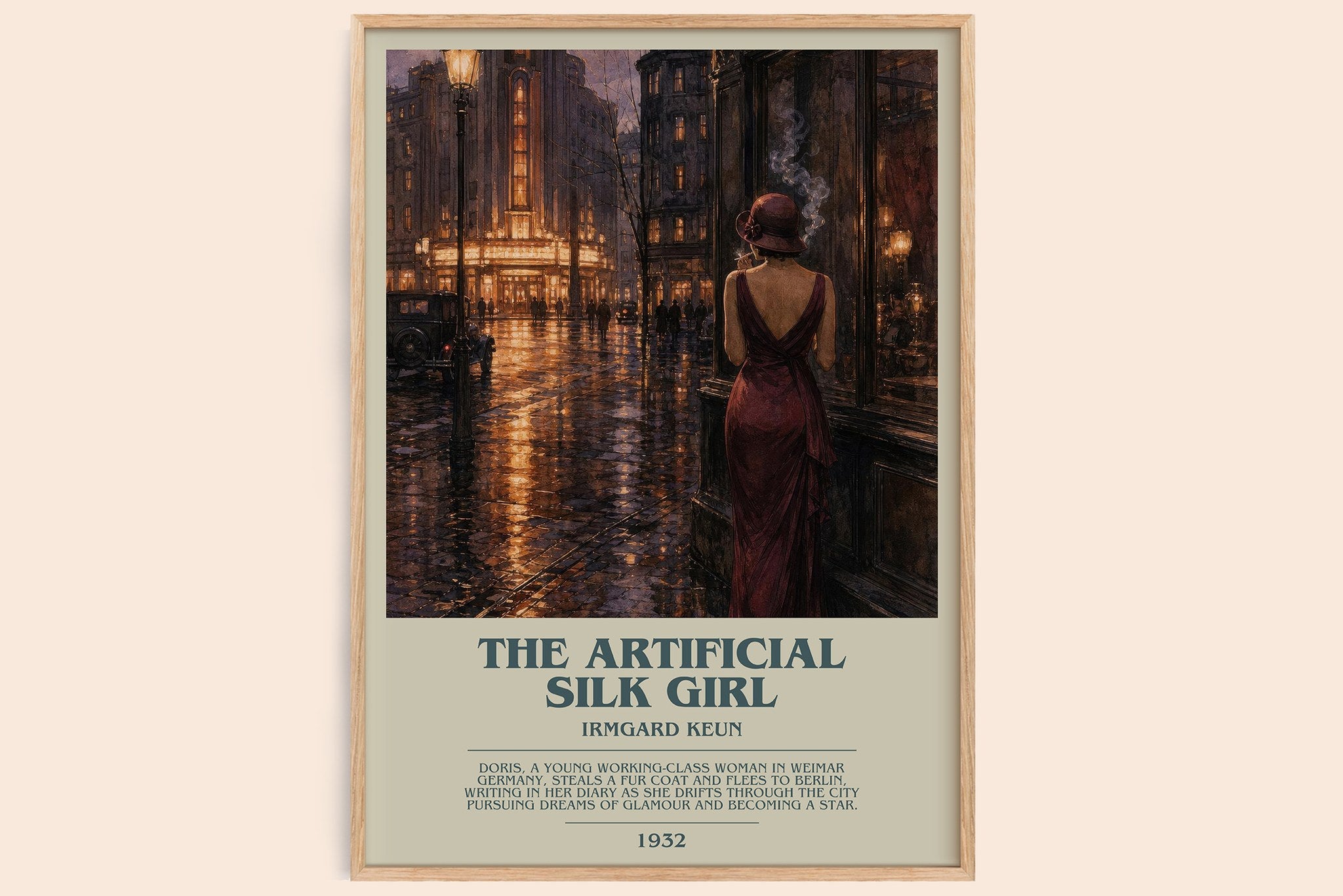 The Artificial Silk Girl Bookish Wall Art by Irmgard Keun