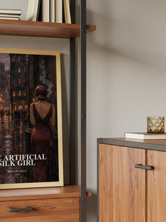 The Artificial Silk Girl book watercolour illustration paper finish options – matte satin gloss