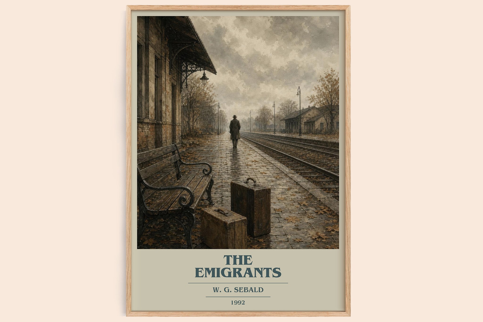 The Emigrants Book Cover Poster by W. G. Sebald