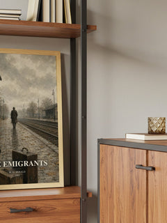 The Emigrants book watercolour illustration paper finish options – matte satin gloss