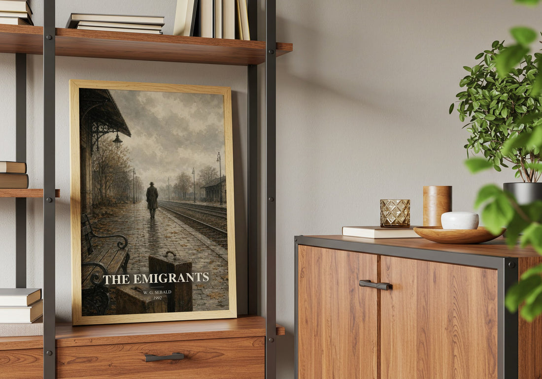 The Emigrants book watercolour illustration paper finish options – matte satin gloss