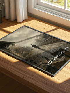 The Emigrants watercolour book poster framed on wall – literary fiction wall art