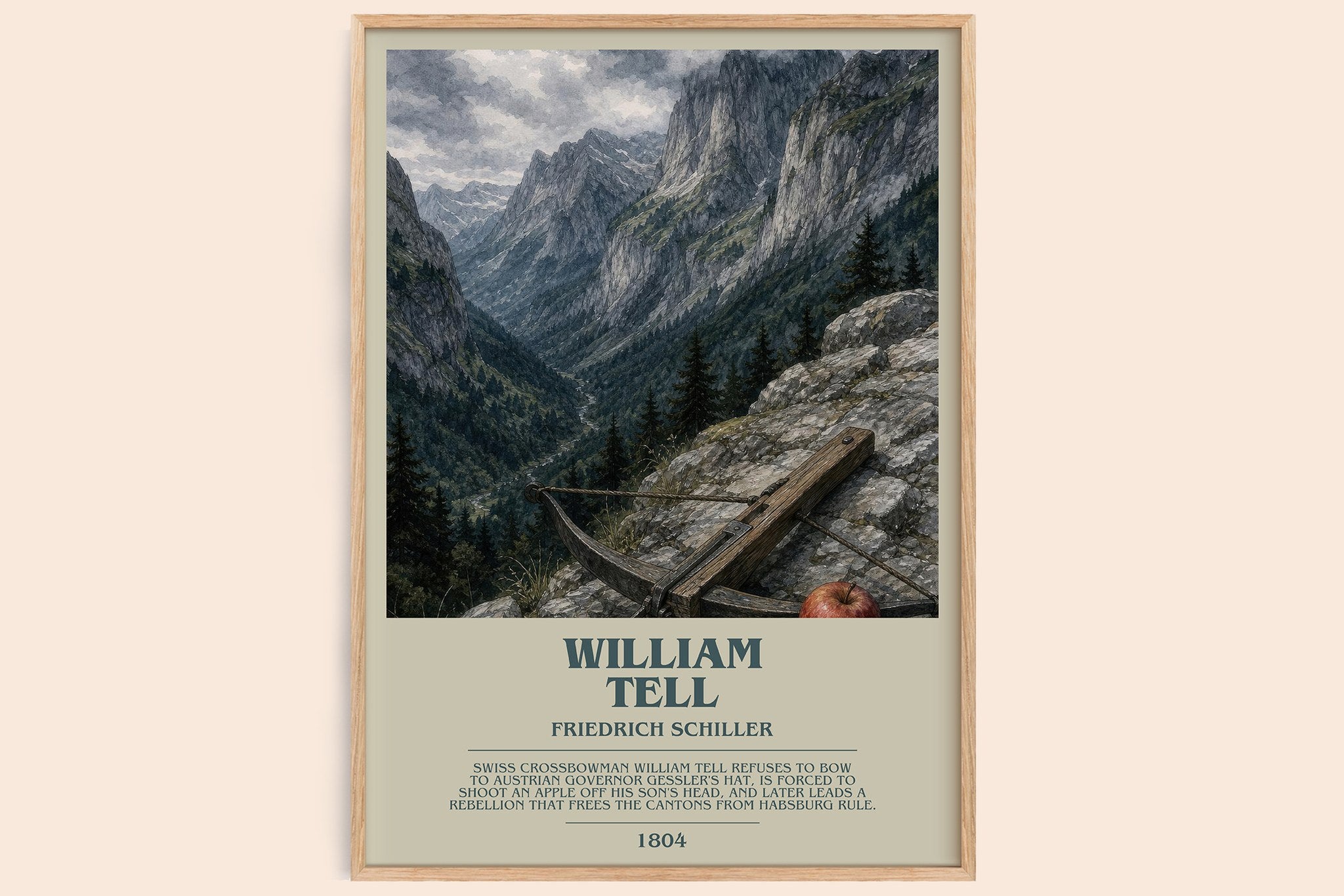 William Tell Bookish Wall Art by Friedrich Schiller