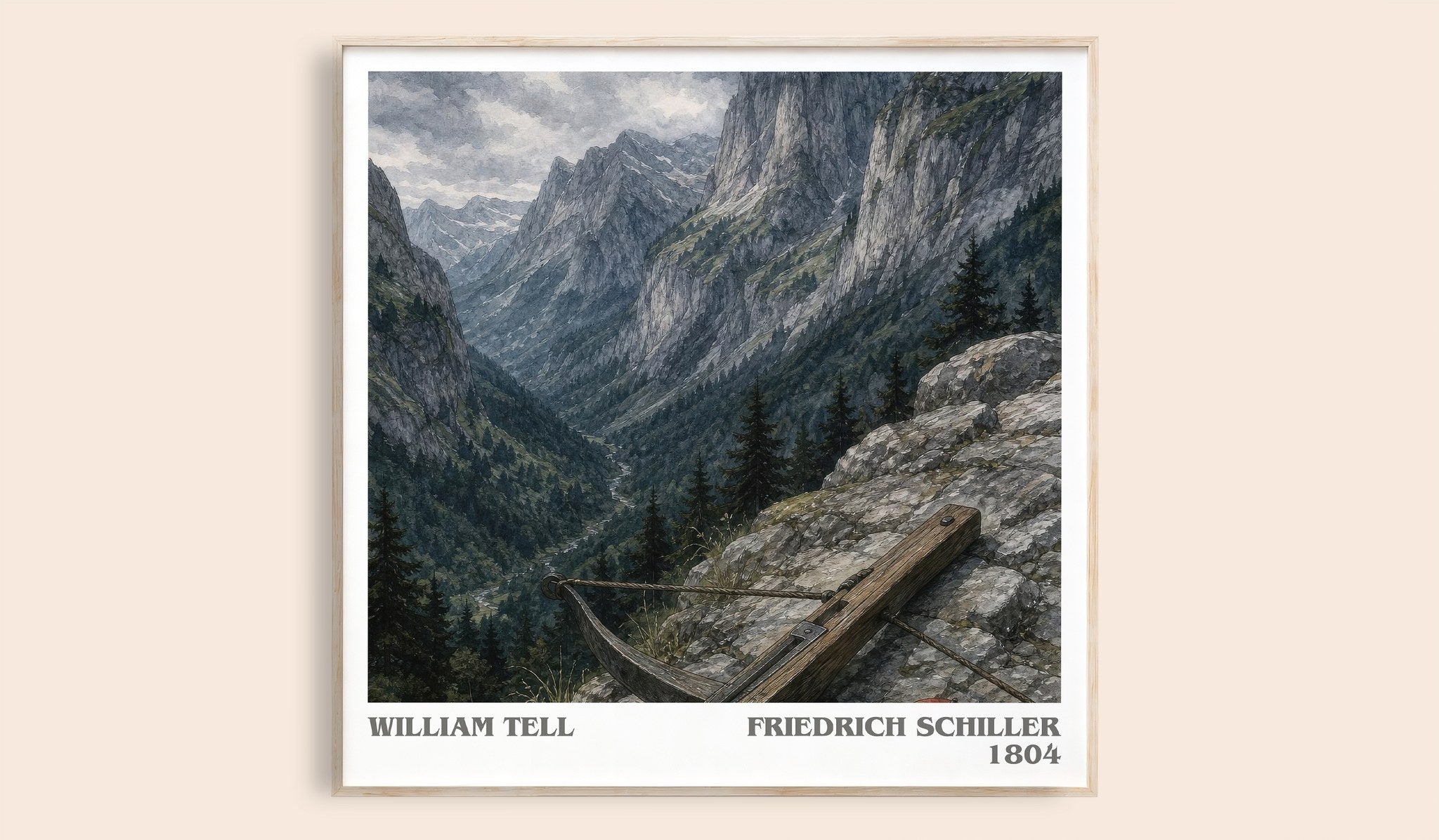 William Tell Literary Art Print by Friedrich Schiller
