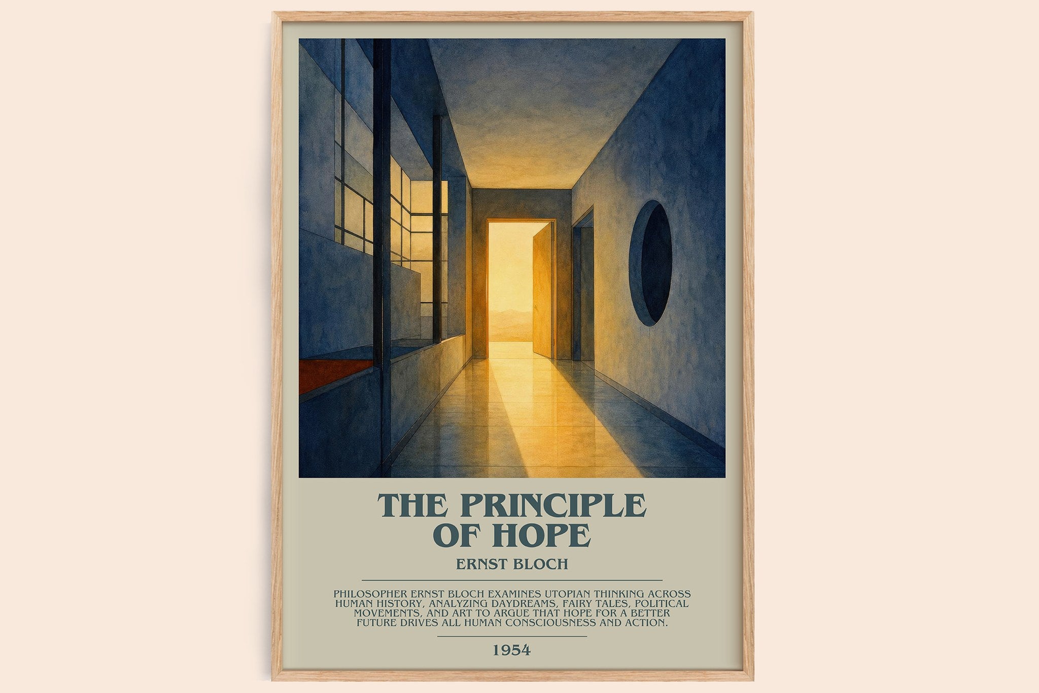 The Principle Of Hope Bookish Wall Art by Ernst Bloch