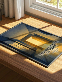 The Principle Of Hope watercolour book poster framed on wall – philosophy wall art