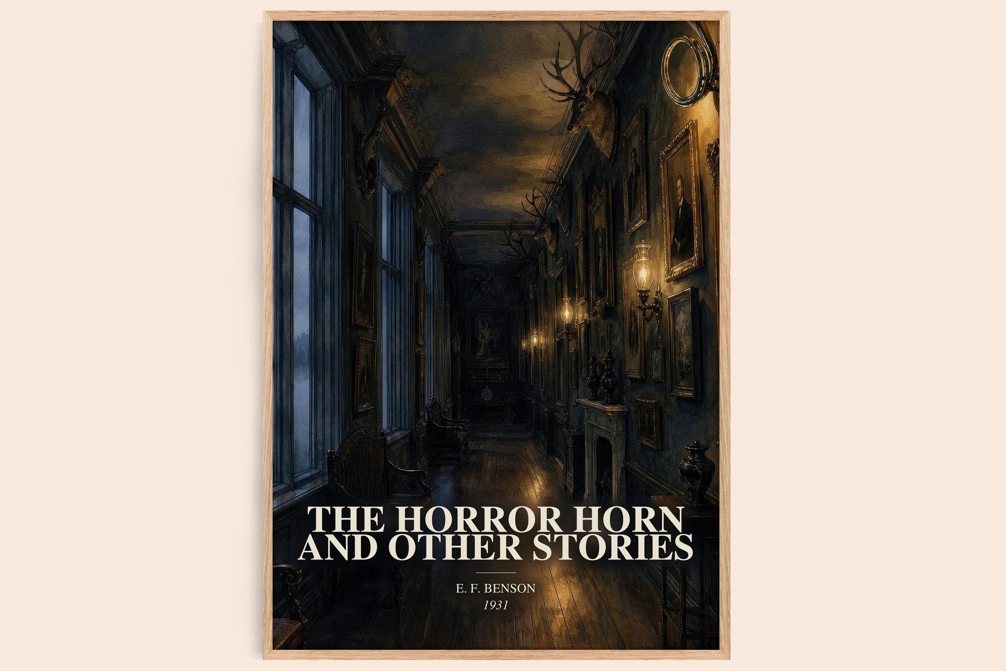 The Horror Horn And Other Stories Book Watercolour Illustration by E. F. Benson
