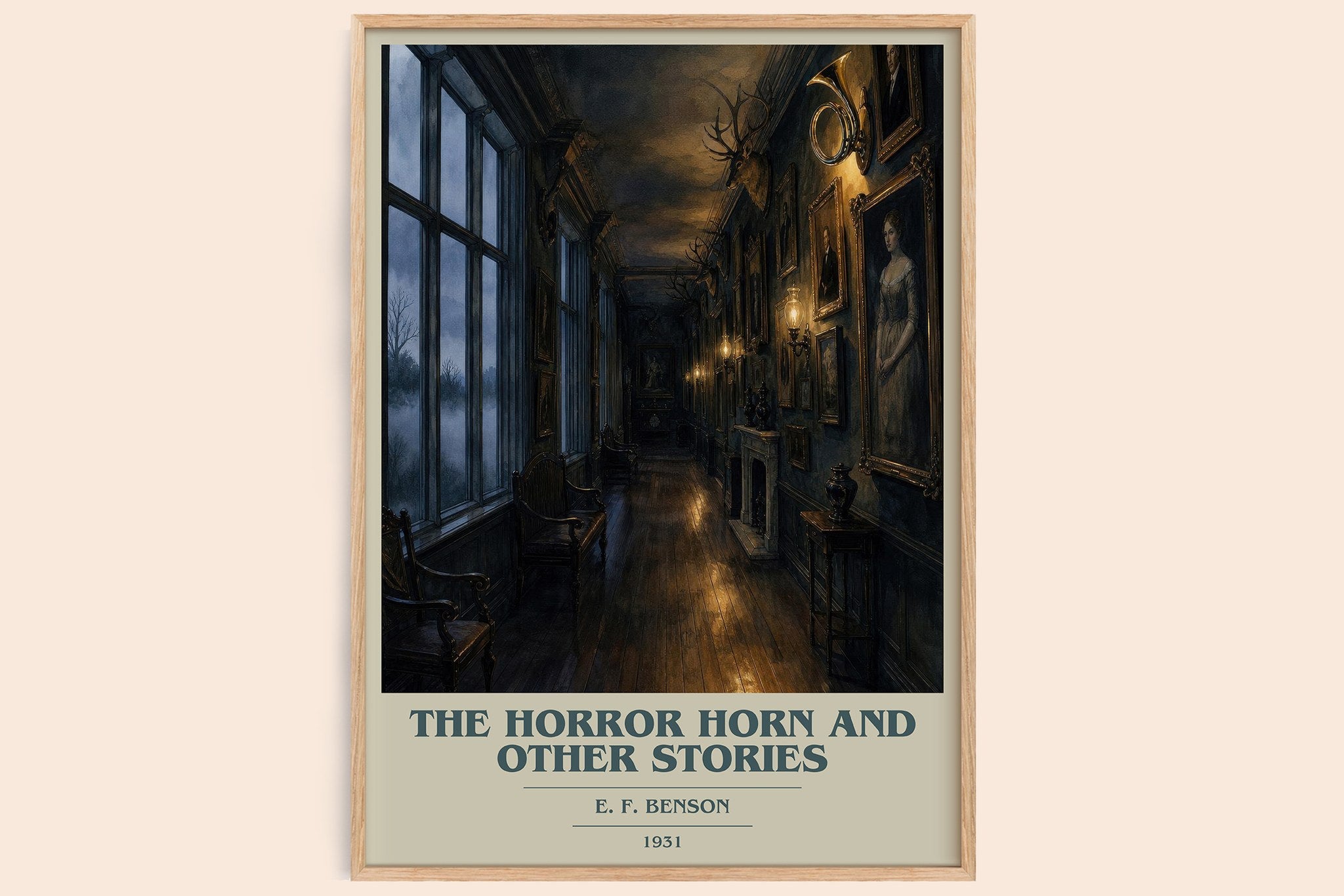 The Horror Horn And Other Stories Book Cover Poster by E. F. Benson