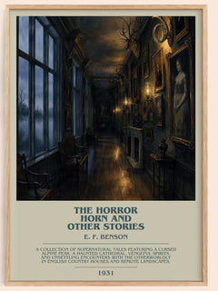 The Horror Horn And Other Stories Bookish Wall Art by E. F. Benson – framed poster