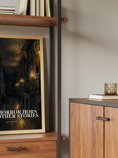 The Horror Horn And Other Stories book watercolour illustration paper finish options – matte satin gloss