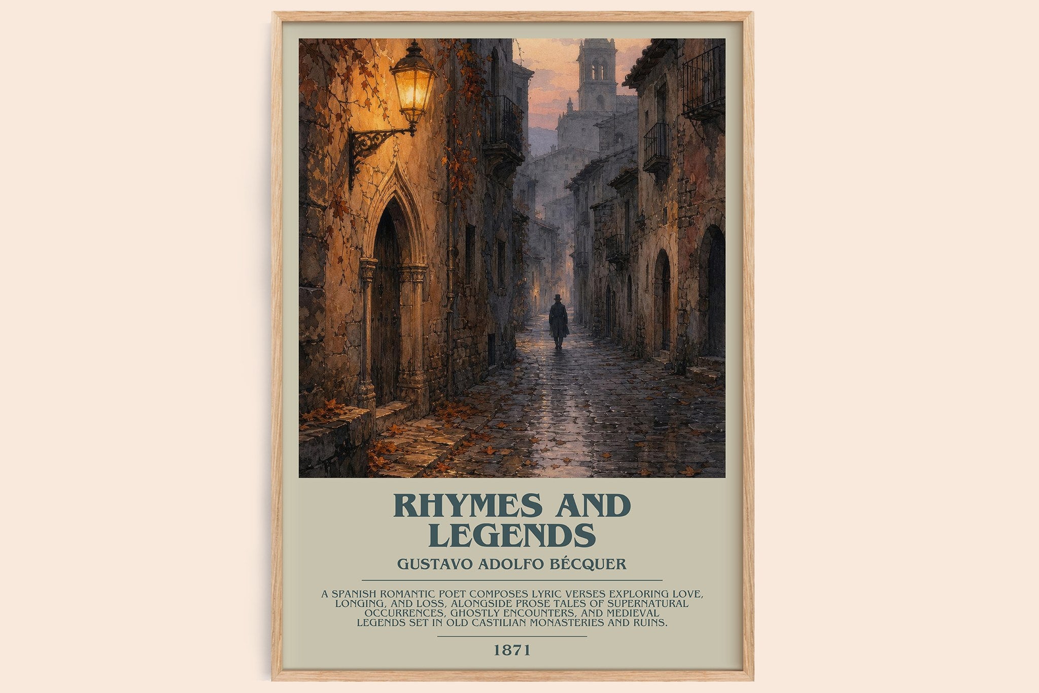 Rhymes And Legends Bookish Wall Art by Gustavo Adolfo Bécquer