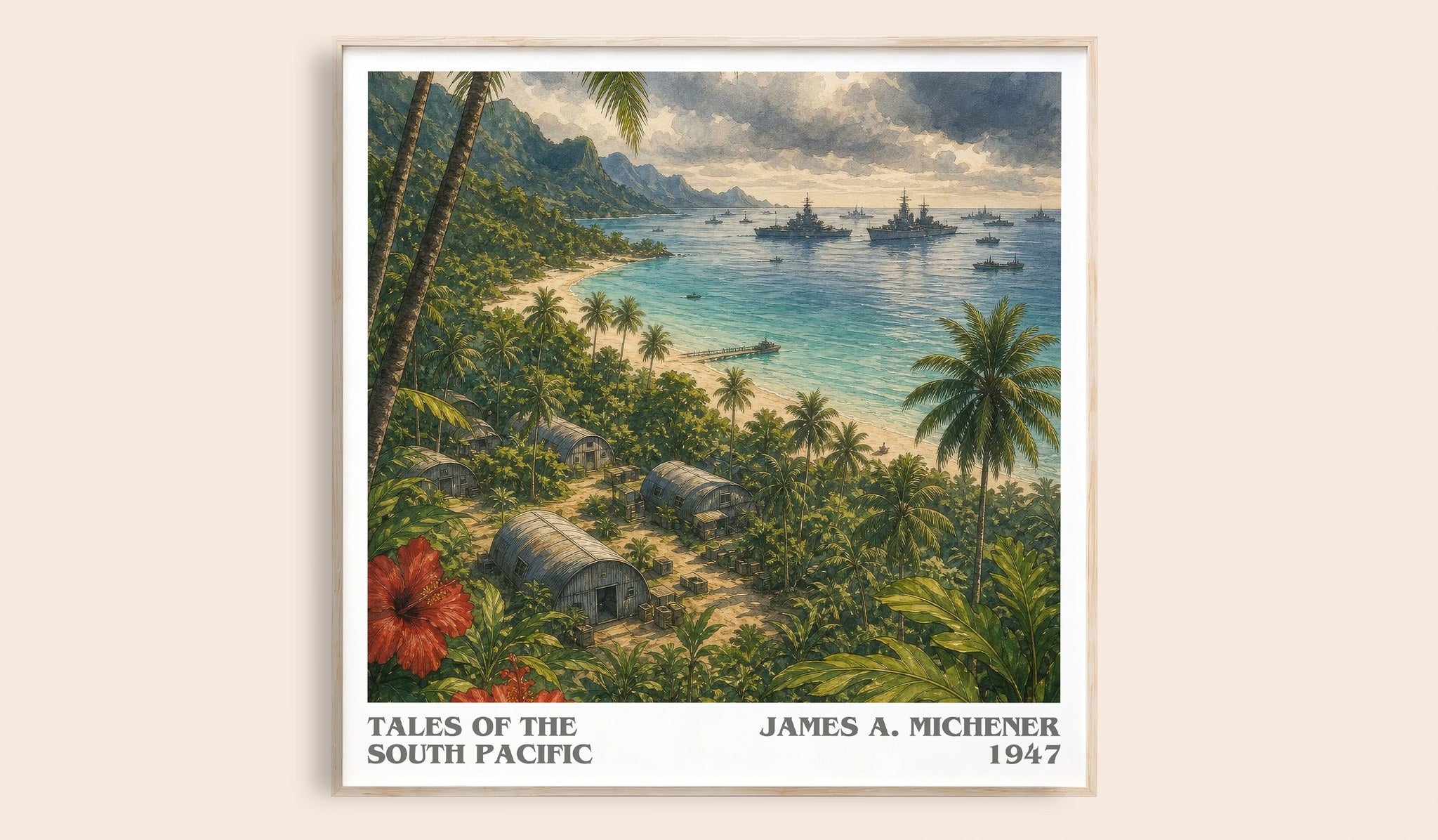 Tales of the South Pacific Literary Art Print by James A. Michener