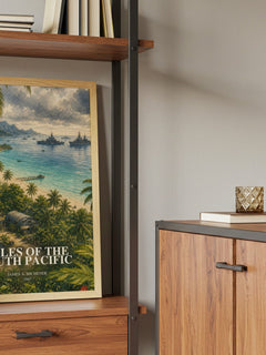 Tales of the South Pacific book watercolour illustration paper finish options – matte satin gloss