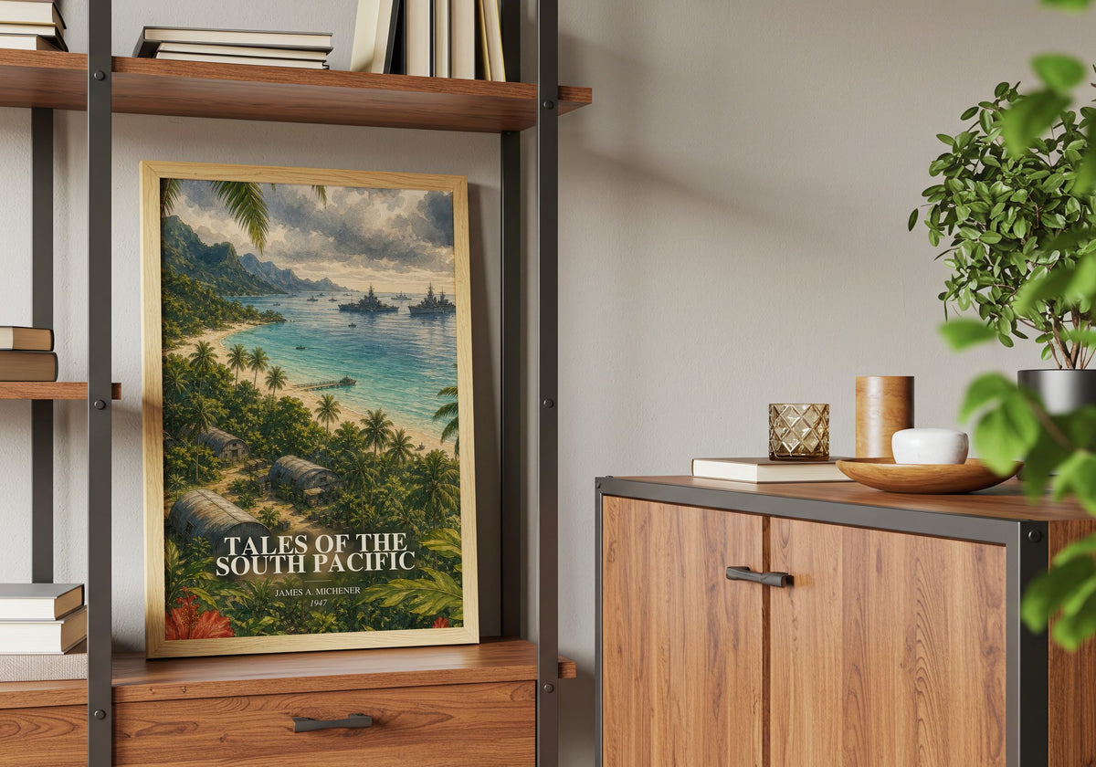 Tales of the South Pacific book watercolour illustration paper finish options – matte satin gloss