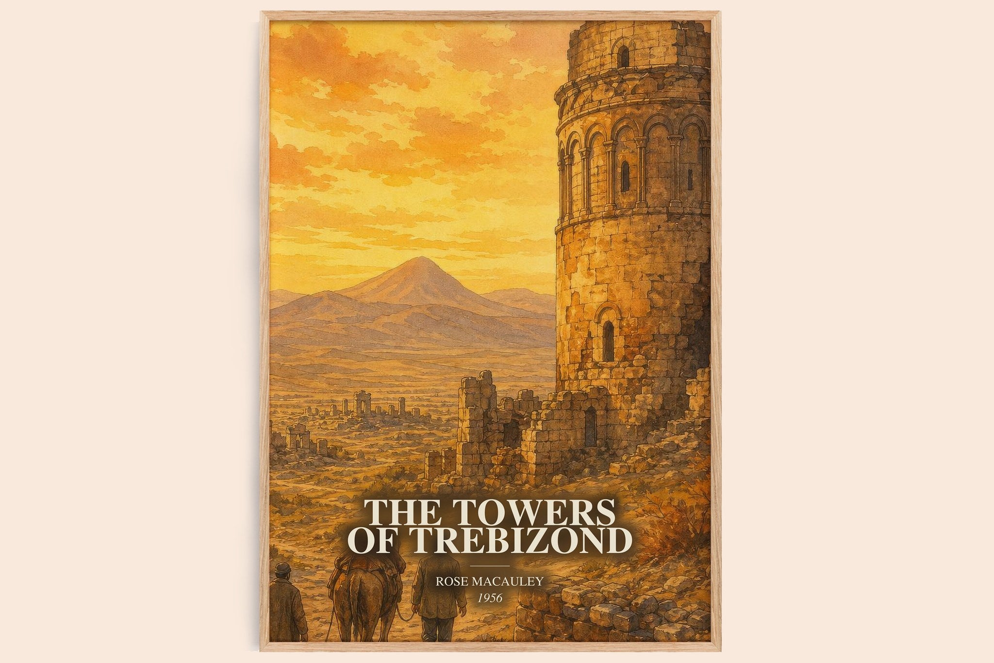 The Towers Of Trebizond Book Watercolour Illustration by Rose Macauley