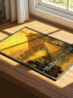 The True History of the Conquest of New Spain watercolour book poster framed on wall – non fiction wall art