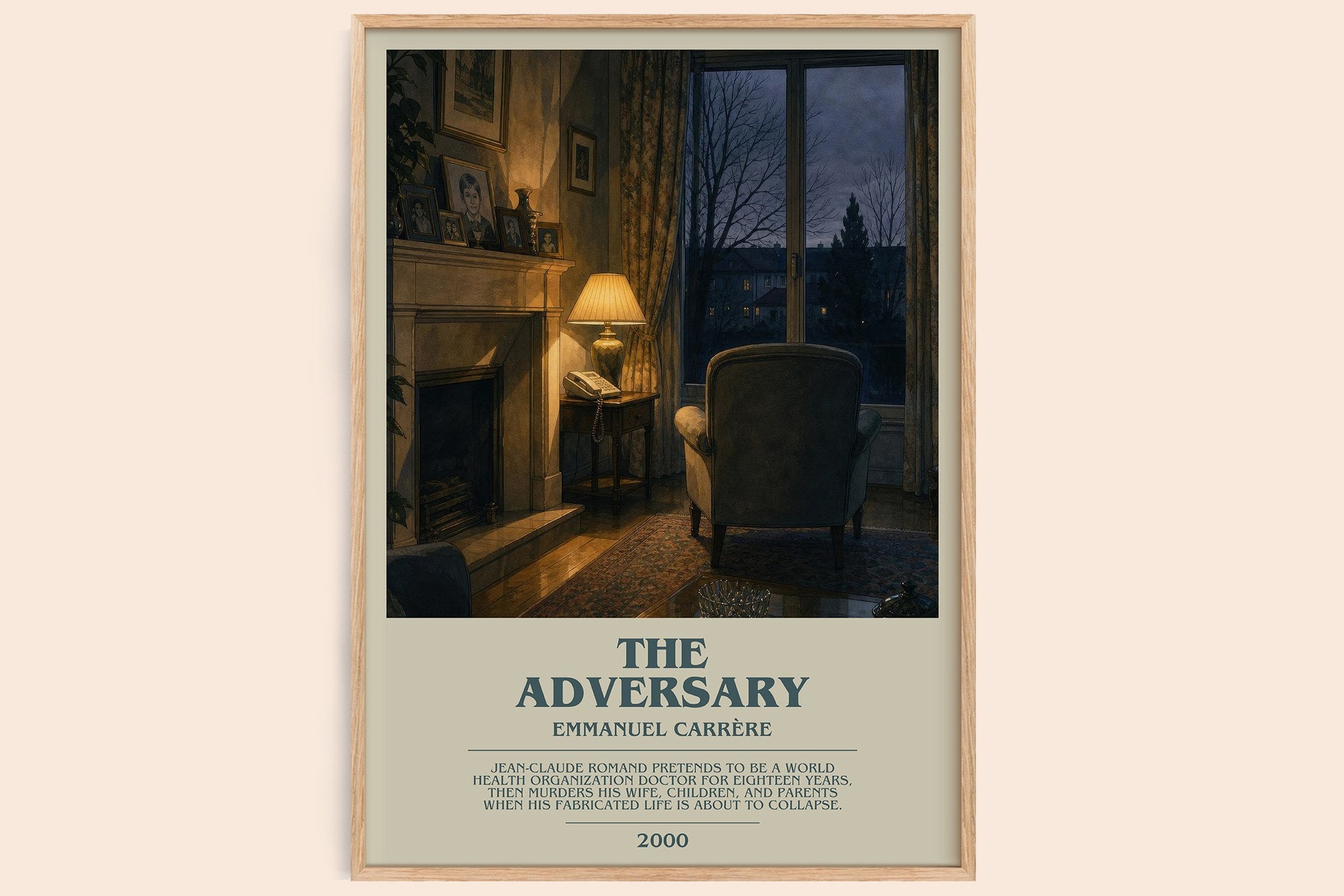 The Adversary Bookish Wall Art by Emmanuel Carrère