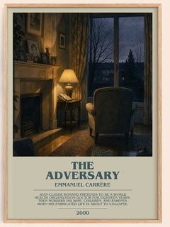 The Adversary Bookish Wall Art by Emmanuel Carrère – framed poster