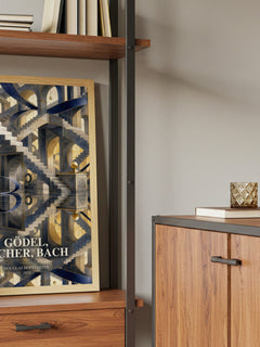 Gödel, Escher, Bach book watercolour illustration paper finish options – matte satin gloss