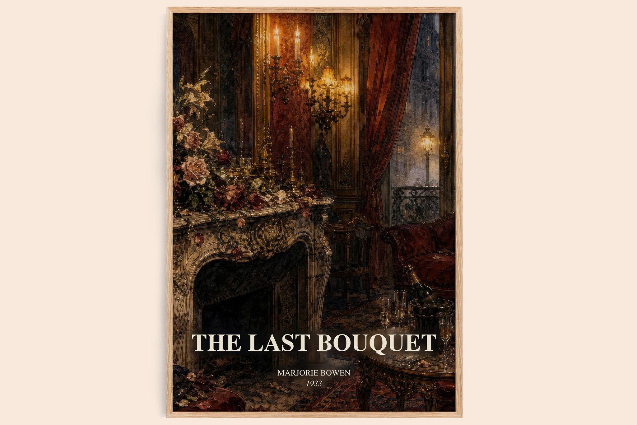 The Last Bouquet Book Watercolour Illustration by Marjorie Bowen