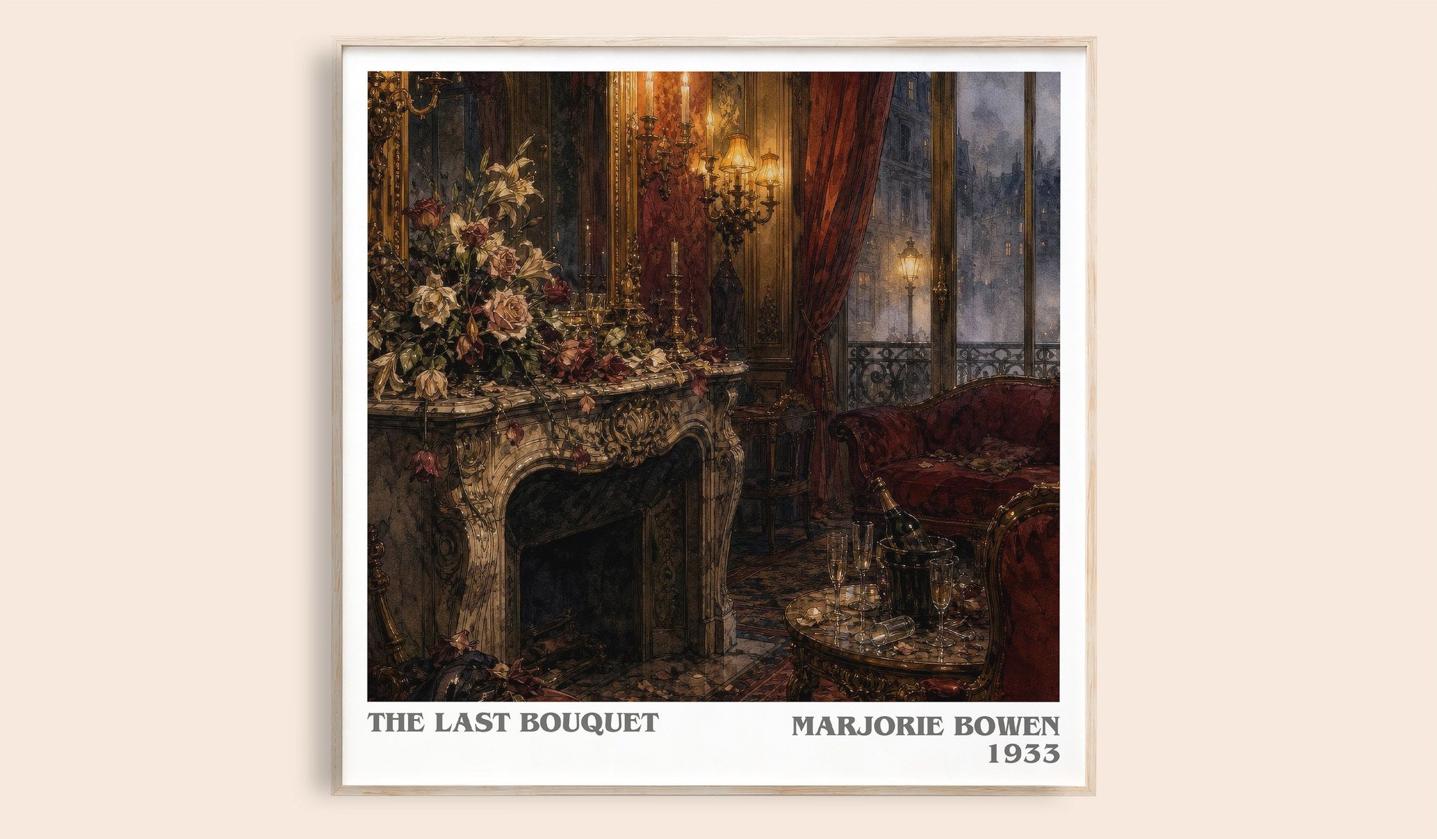 The Last Bouquet Literary Art Print by Marjorie Bowen