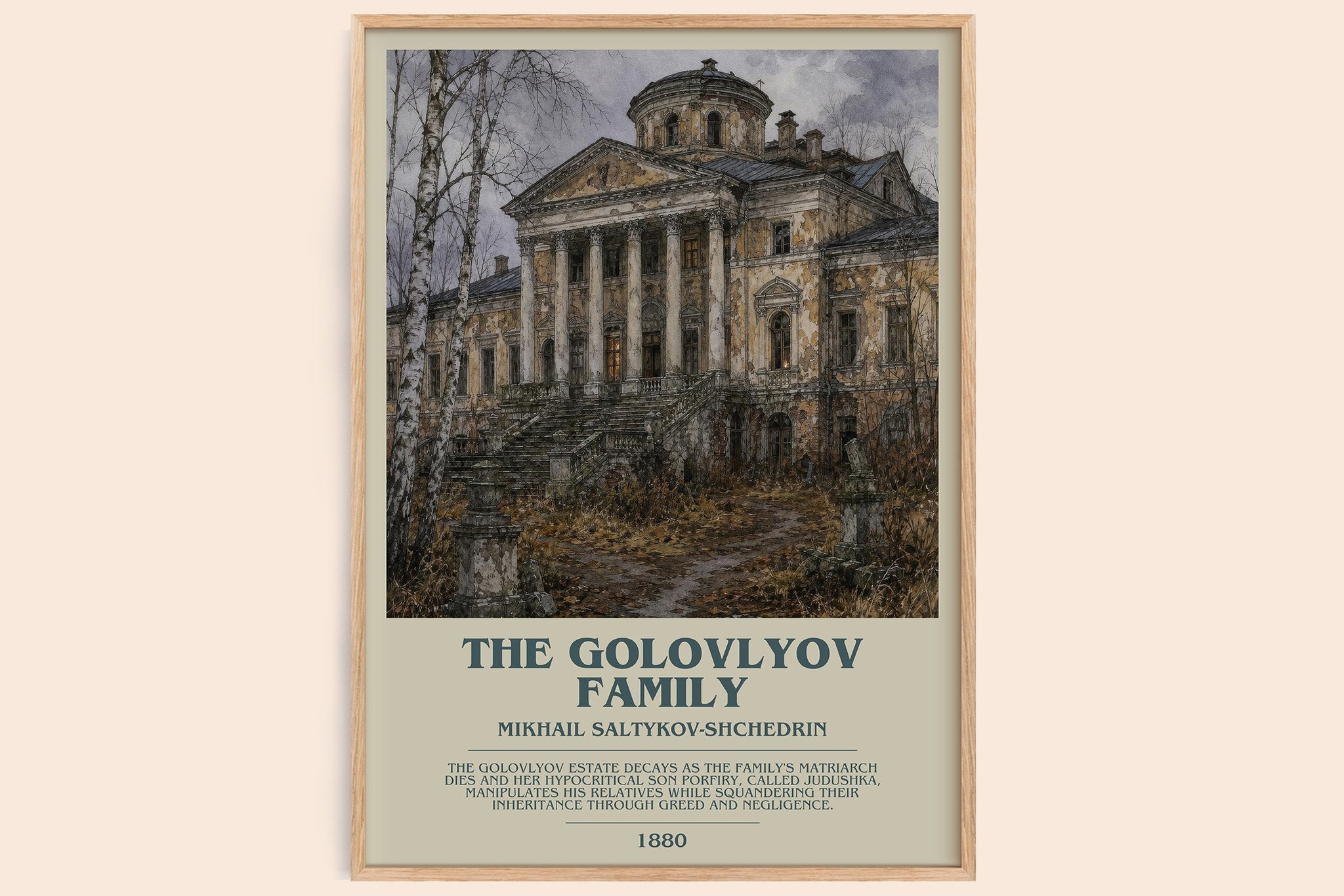 The Golovlyov Family Bookish Wall Art by Mikhail Saltykov-Shchedrin