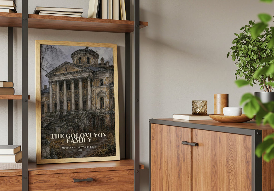 The Golovlyov Family book watercolour illustration paper finish options – matte satin gloss