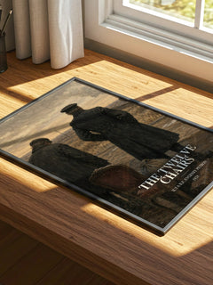 The Twelve Chairs watercolour book poster framed on wall – satire wall art
