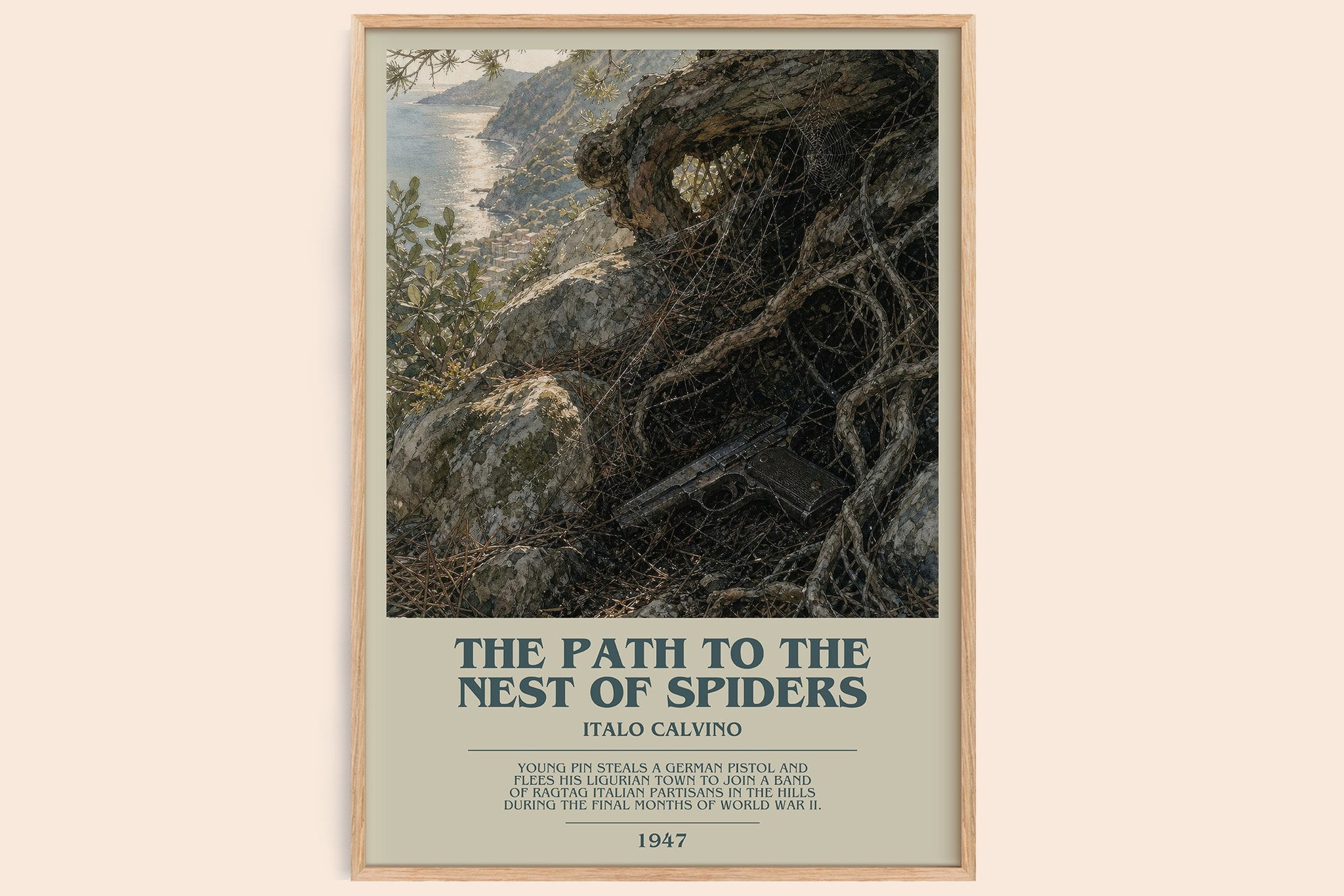 The Path to the Nest of Spiders Bookish Wall Art by Italo Calvino