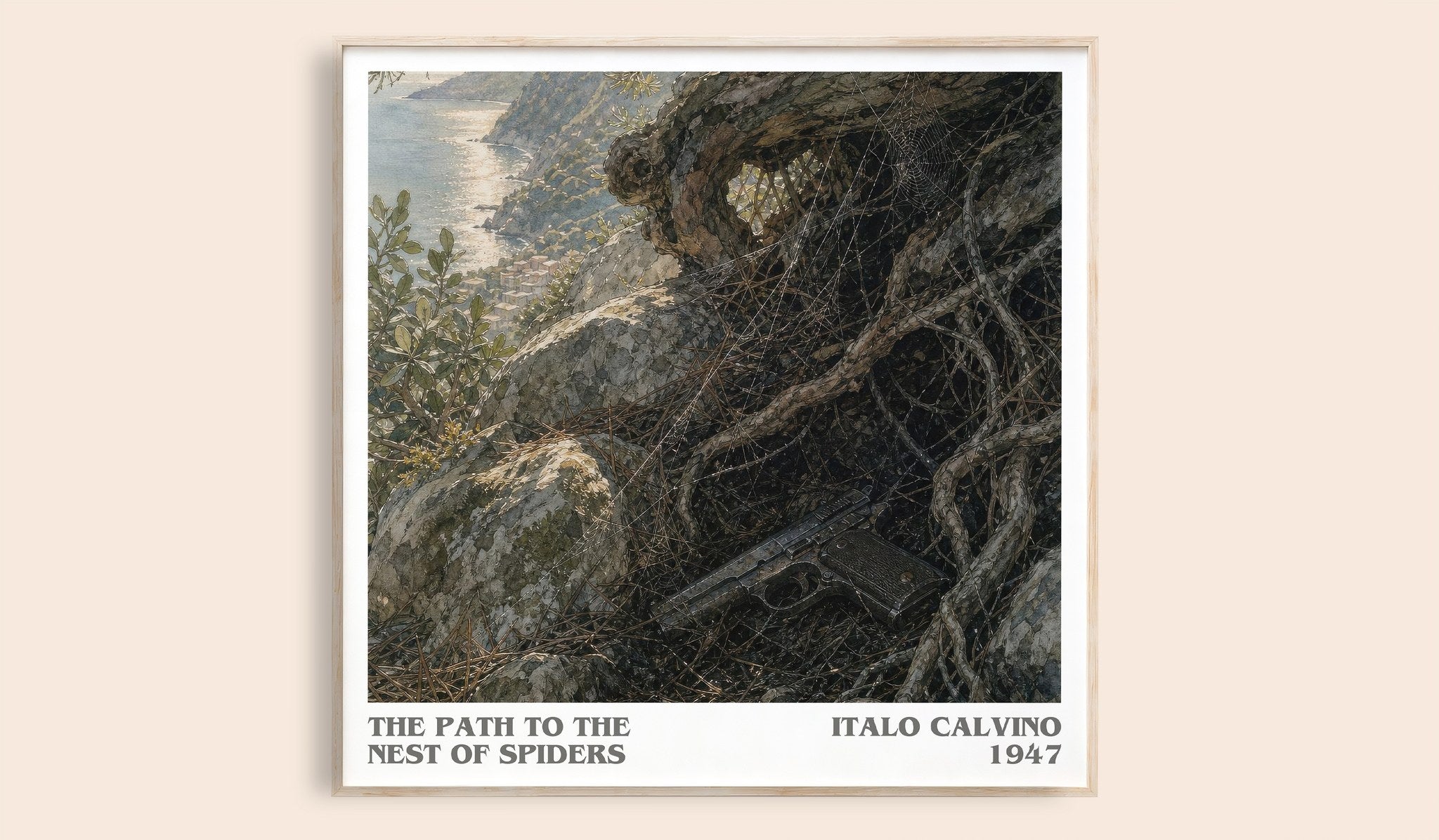 The Path to the Nest of Spiders Literary Art Print by Italo Calvino
