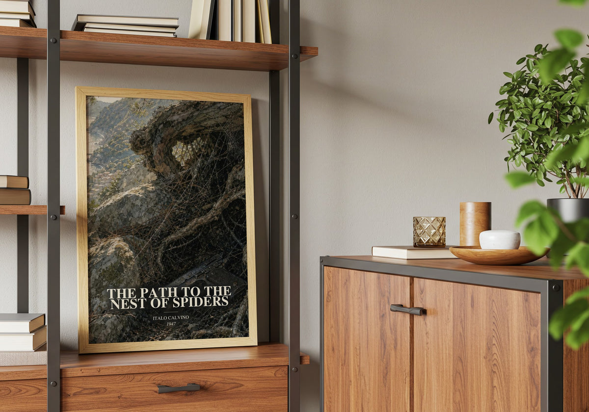 The Path to the Nest of Spiders book watercolour illustration paper finish options – matte satin gloss