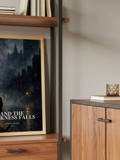 And The Darkness Falls book watercolour illustration paper finish options – matte satin gloss