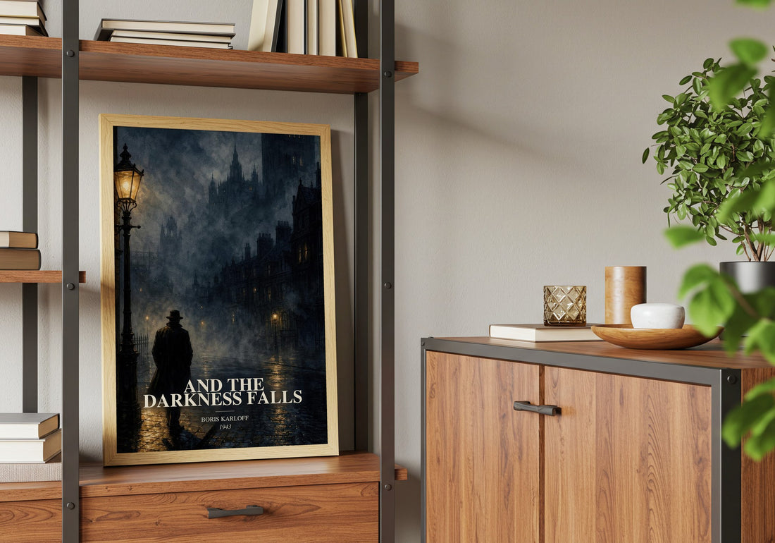 And The Darkness Falls book watercolour illustration paper finish options – matte satin gloss