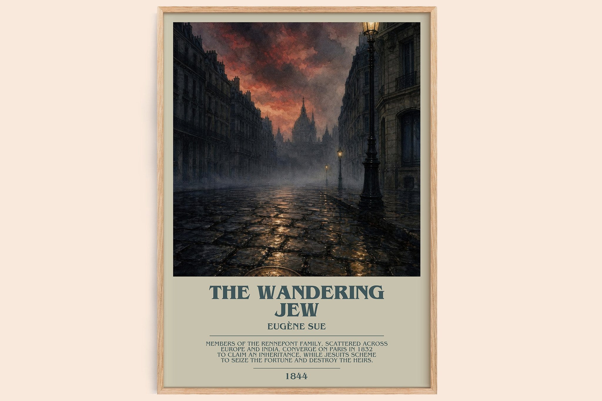 The Wandering Jew Bookish Wall Art by Eugène Sue