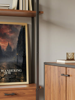 The Wandering Jew book watercolour illustration paper finish options – matte satin gloss