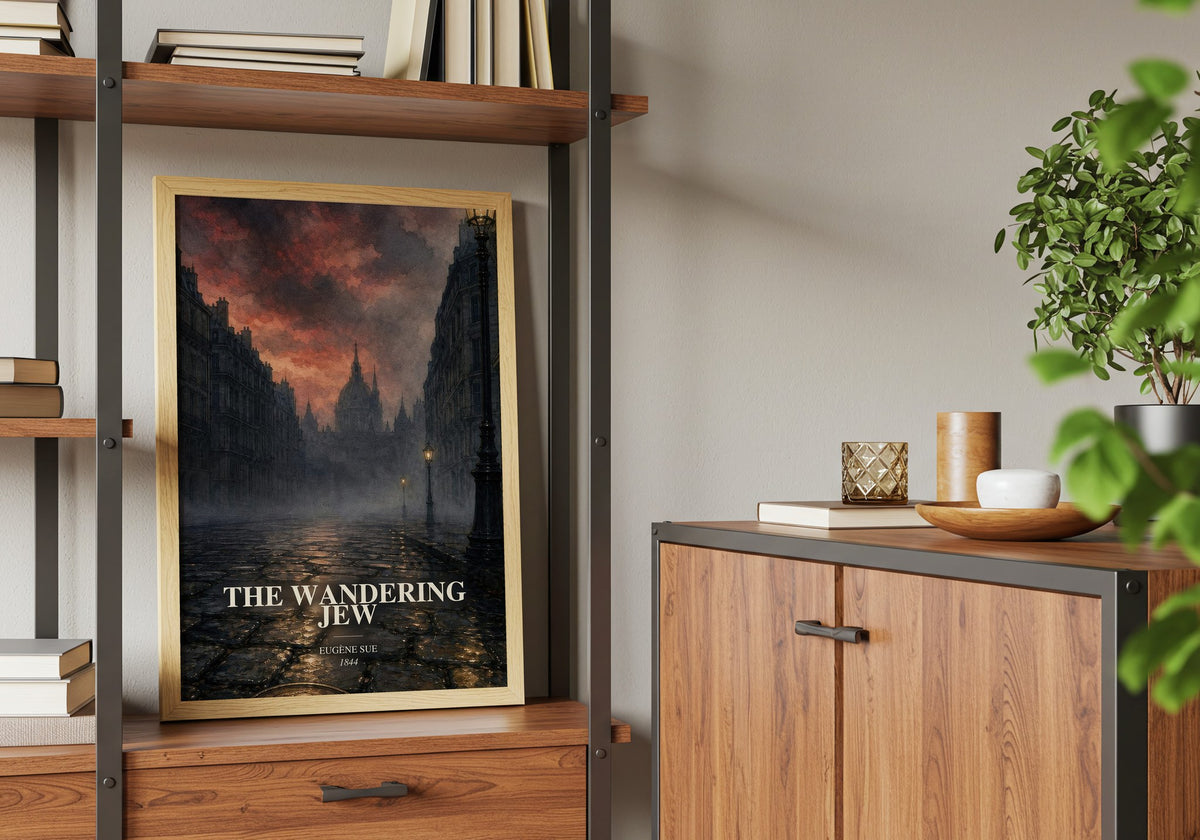 The Wandering Jew book watercolour illustration paper finish options – matte satin gloss