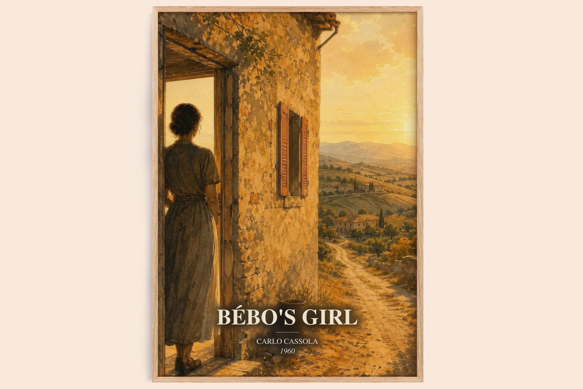 Bébo's Girl Book Watercolour Illustration by Carlo Cassola