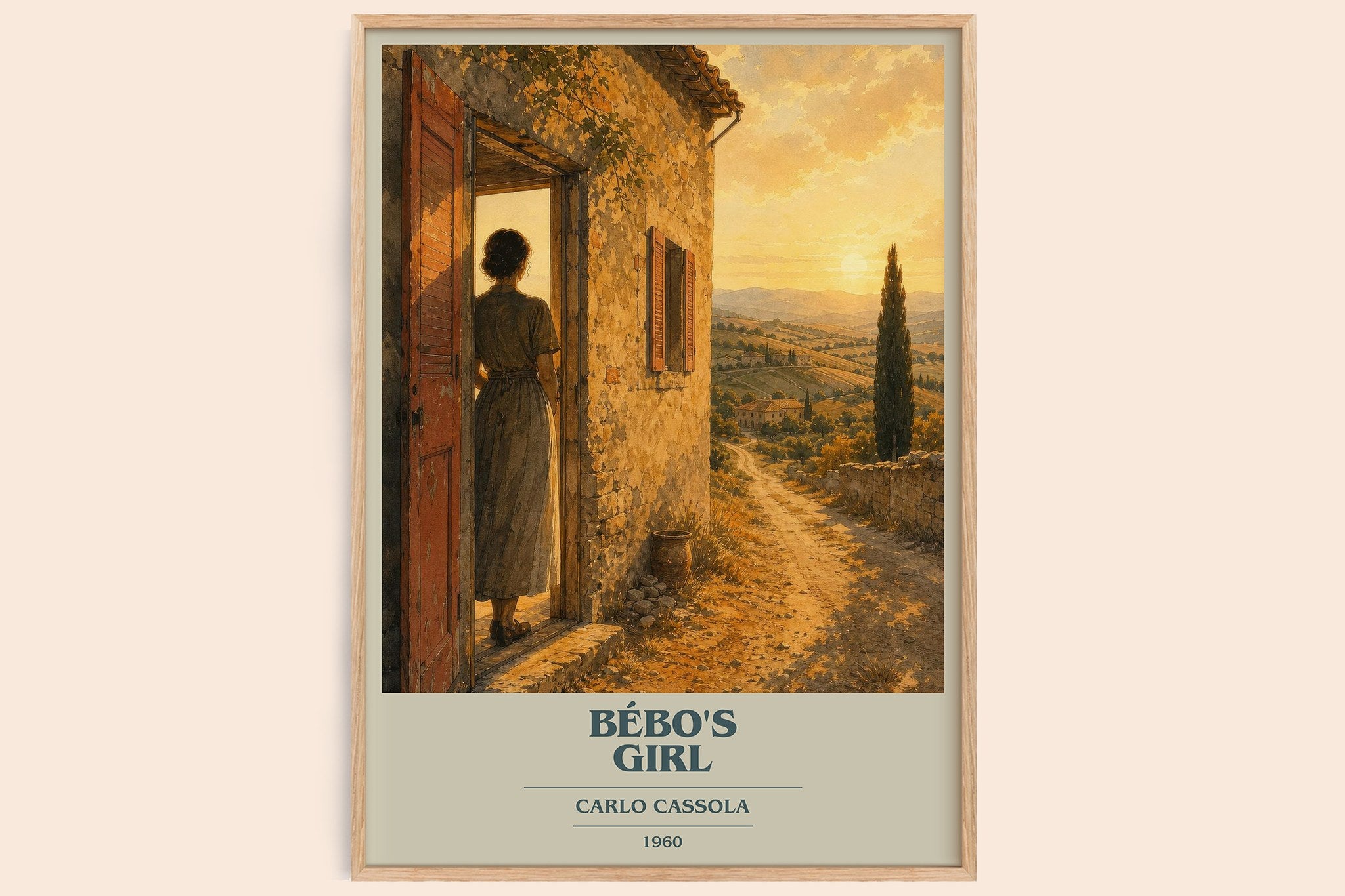 Bébo's Girl Book Cover Poster by Carlo Cassola