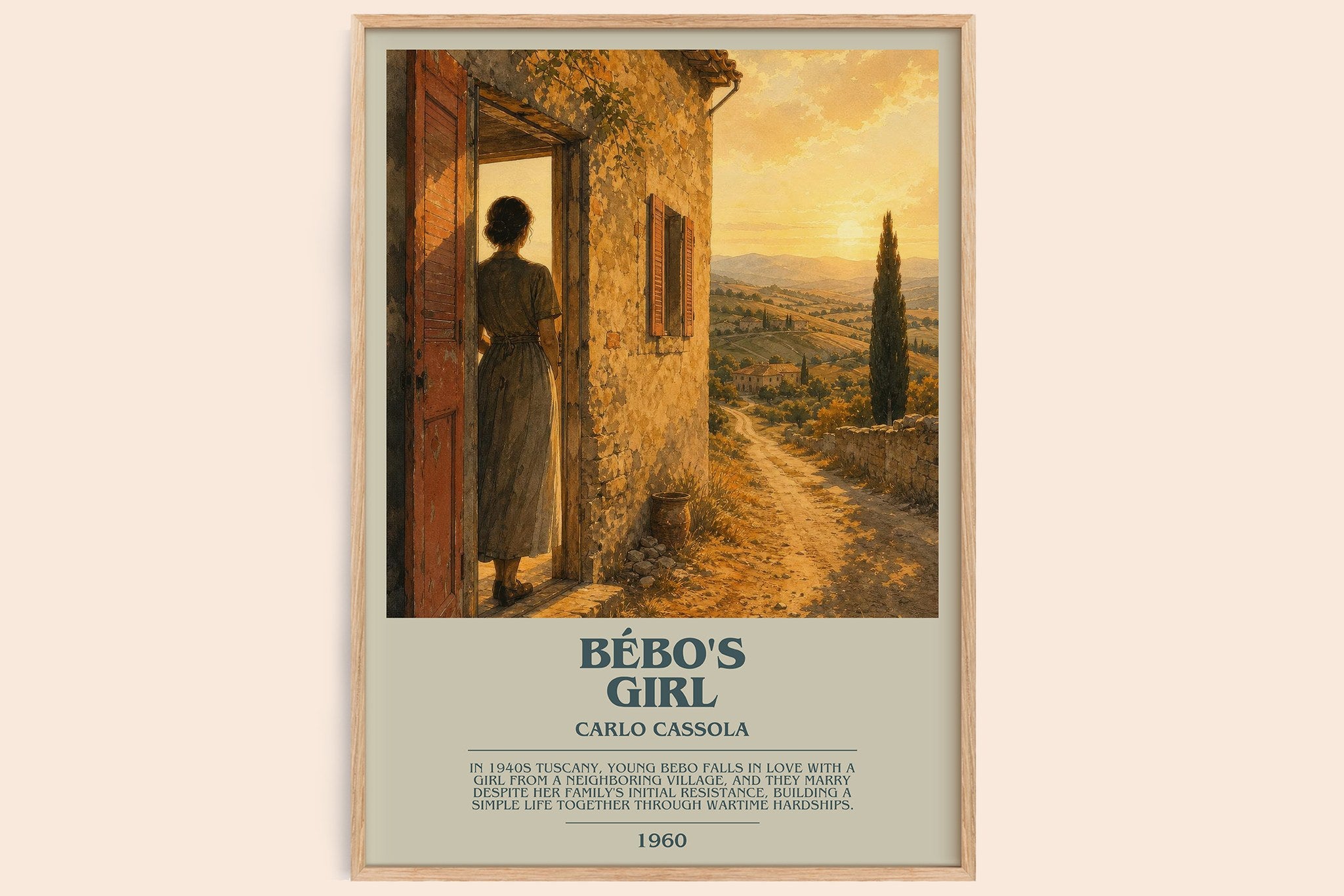 Bébo's Girl Bookish Wall Art by Carlo Cassola