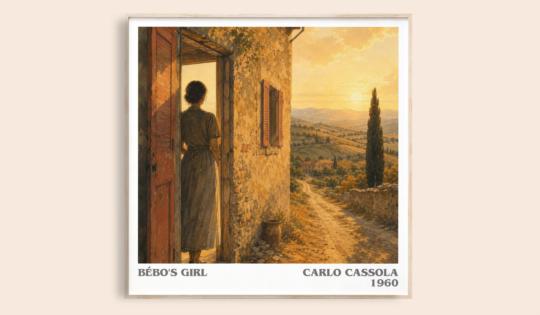 Bébo's Girl Literary Art Print by Carlo Cassola