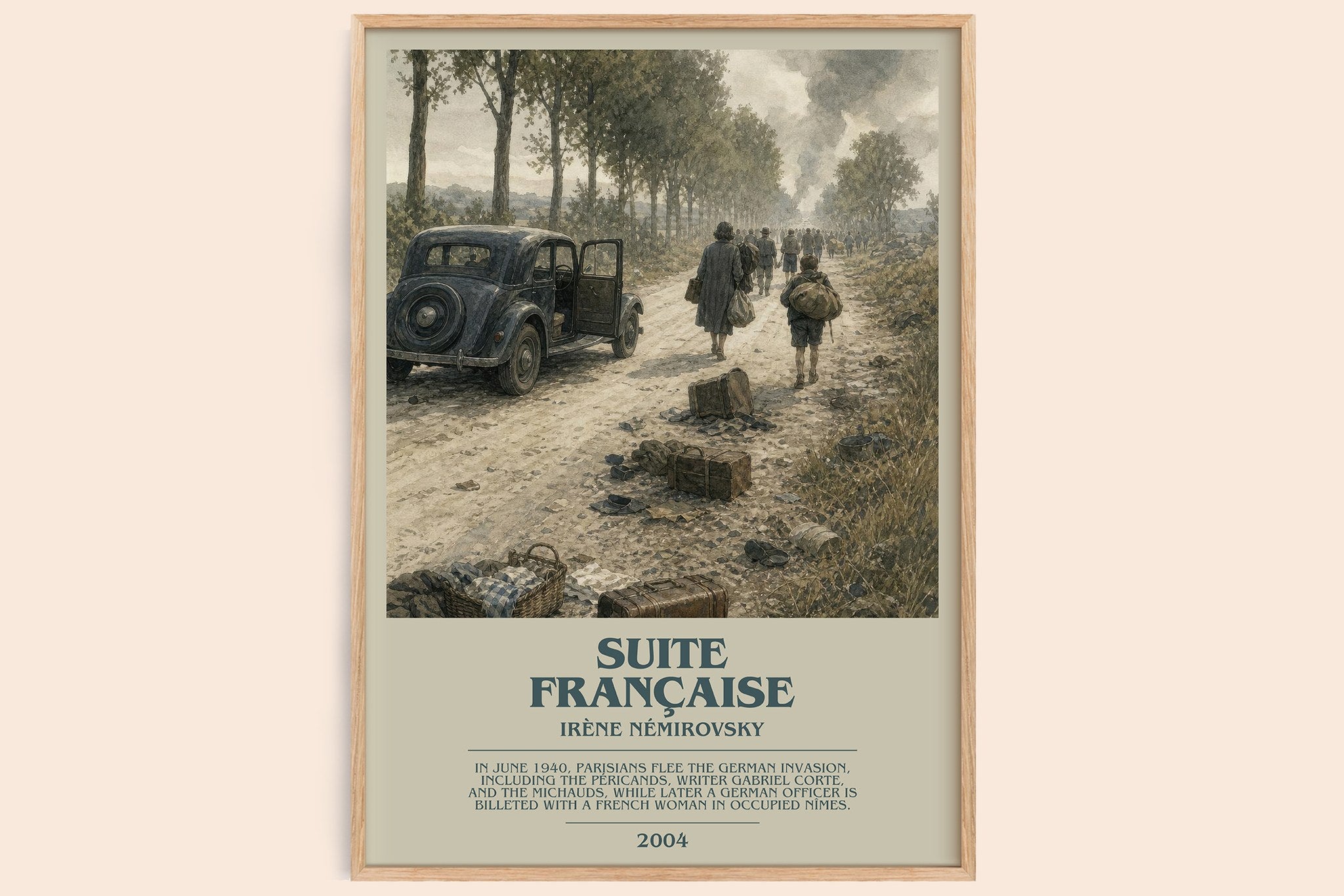 Suite Française Bookish Wall Art by Irène Némirovsky