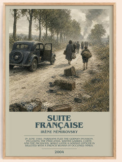Suite Française Bookish Wall Art by Irène Némirovsky – framed poster